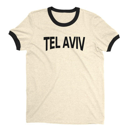 Tel Aviv Ringer Tee — Natural