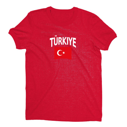 Turkey World Cup Plain Tee Unisex T-Shirt -- NYC Factory - Standard Red