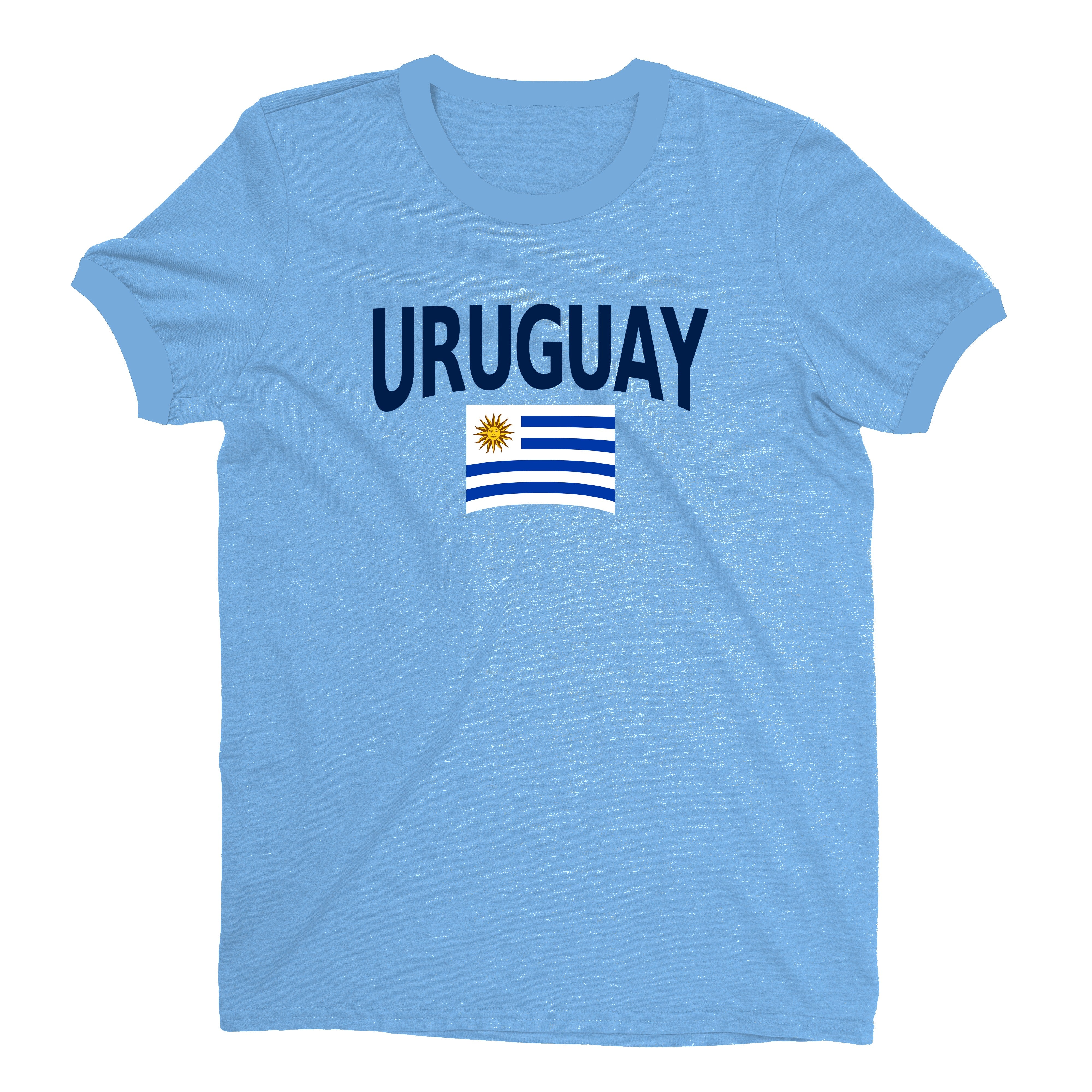 Uruguay World Cup Plain Tee Unisex T-Shirt -- NYC Factory - Sky Blue