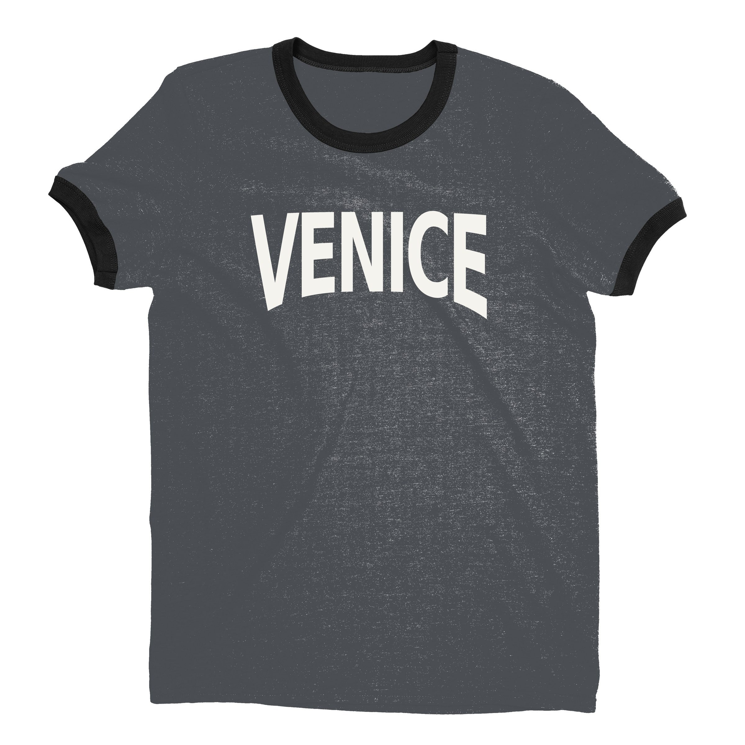 Venice Ringer Tee — Dark Heather