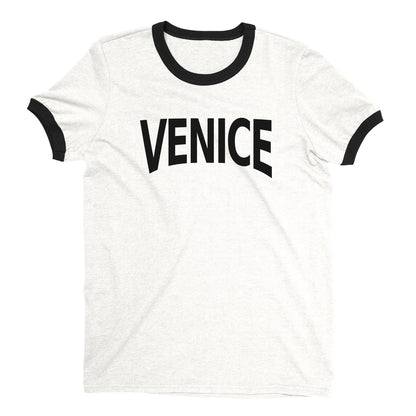 Venice Ringer Tee — White