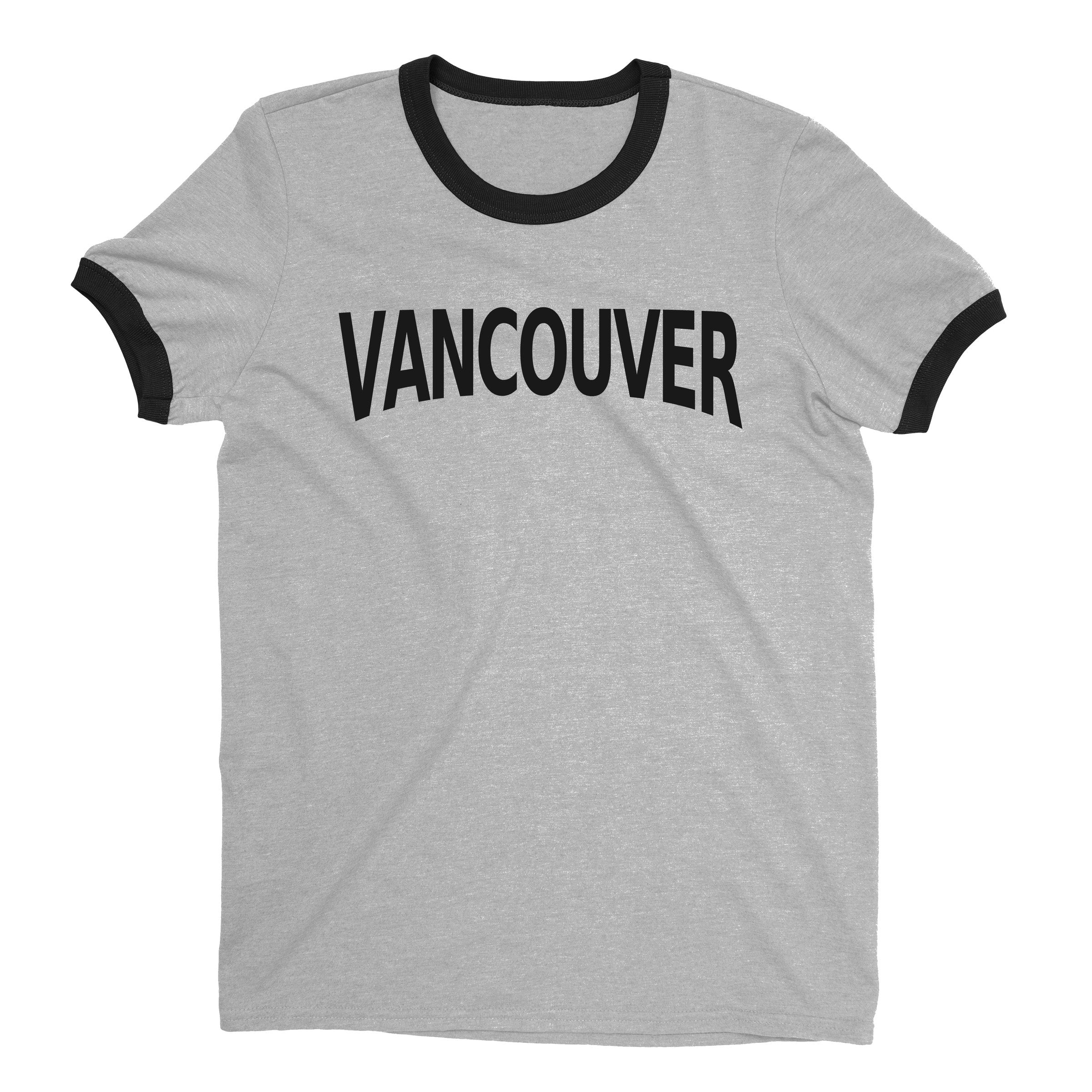 Vancouver Ringer Tee — Heather Gray