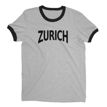 Zurich Ringer Tee — Heather Gray