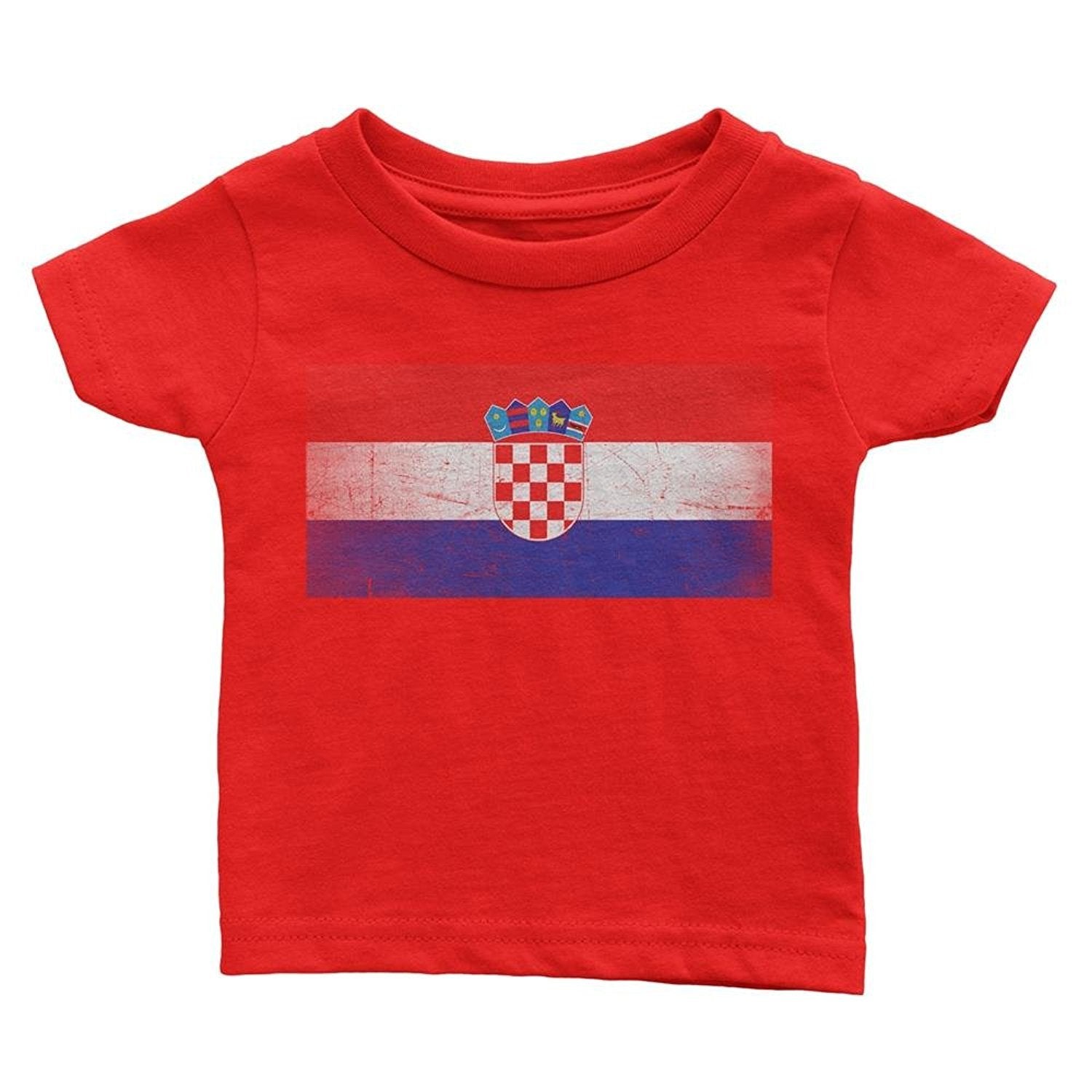 Croatia Flag Tee Kids T-Shirt Youth Vintage Retro I Shirt