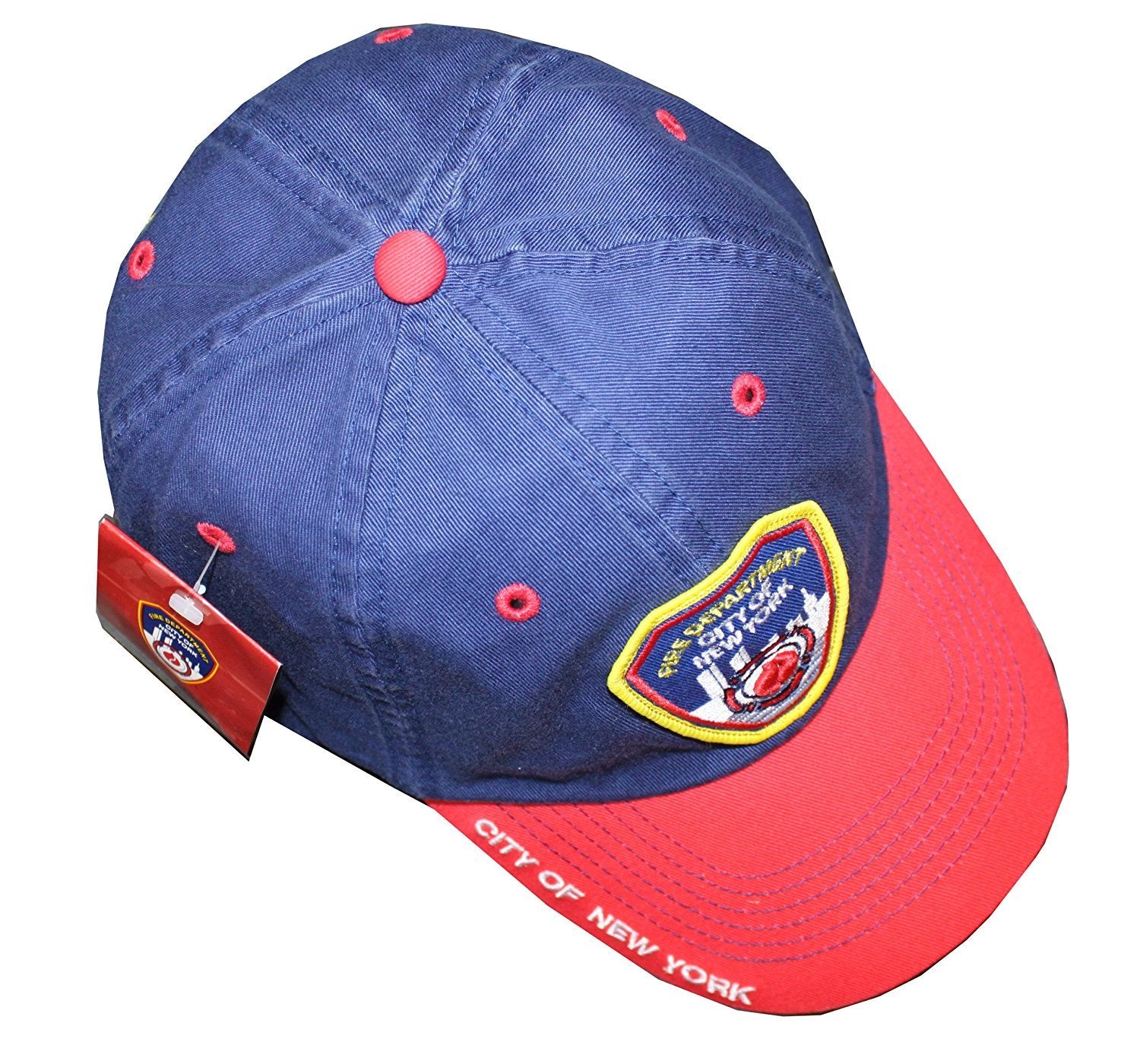 FDNY Baseball Hat Fire Department Of New York City Navy & Red One Size