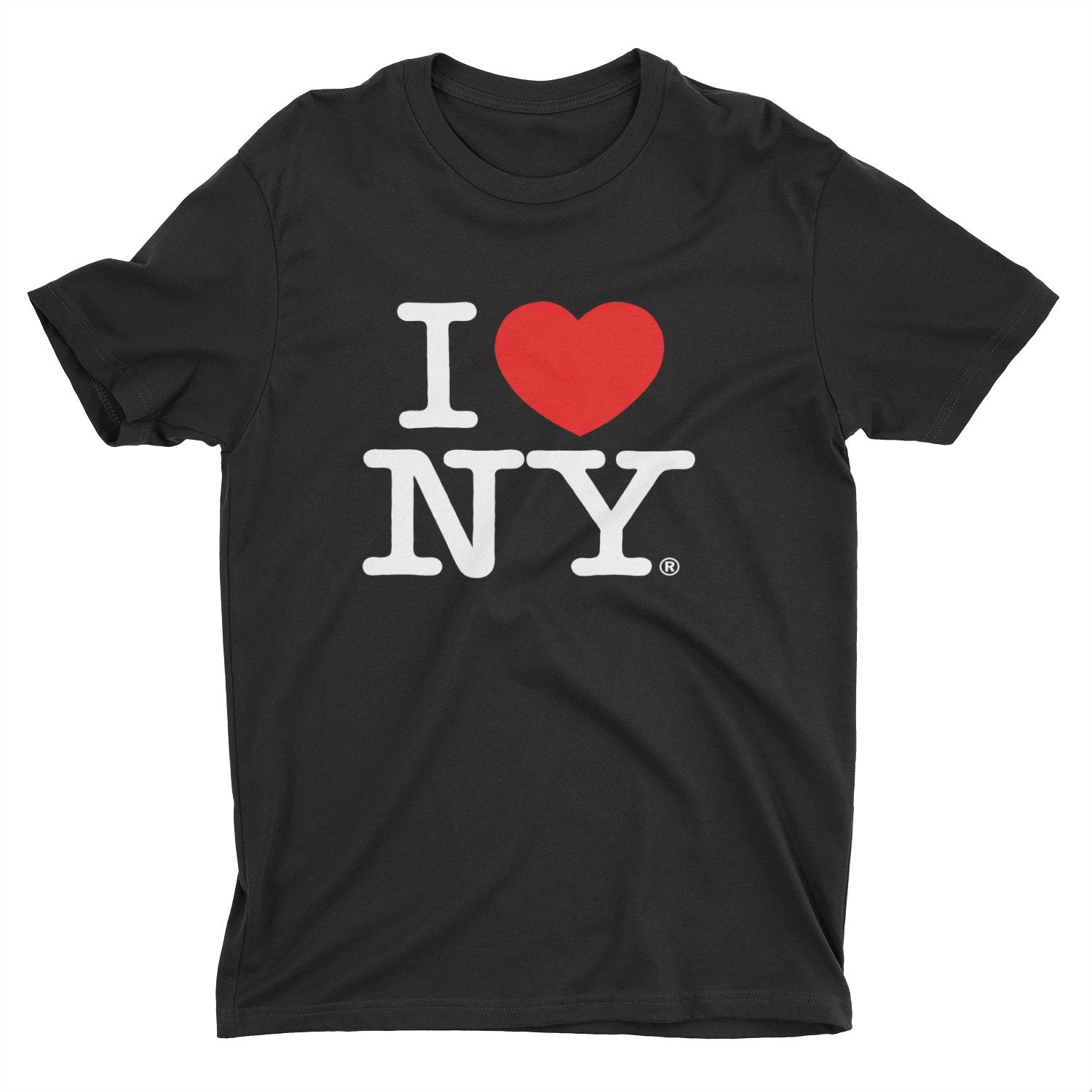 I Love NY New York Kids Short Sleeve Screen Print Heart T-Shirt Black