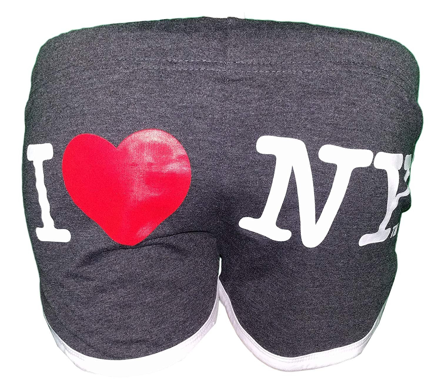 I Love NY Summer Shorts Ladies Charcoal