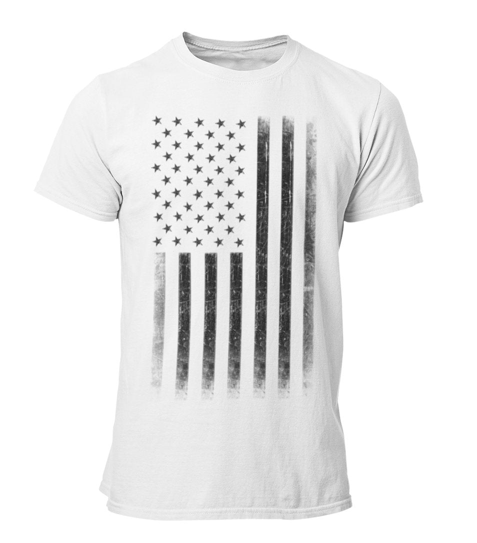 Stars & Stripes Premium Tee Soft Ringspun USA Flag Retro Lightweight T-Shirt