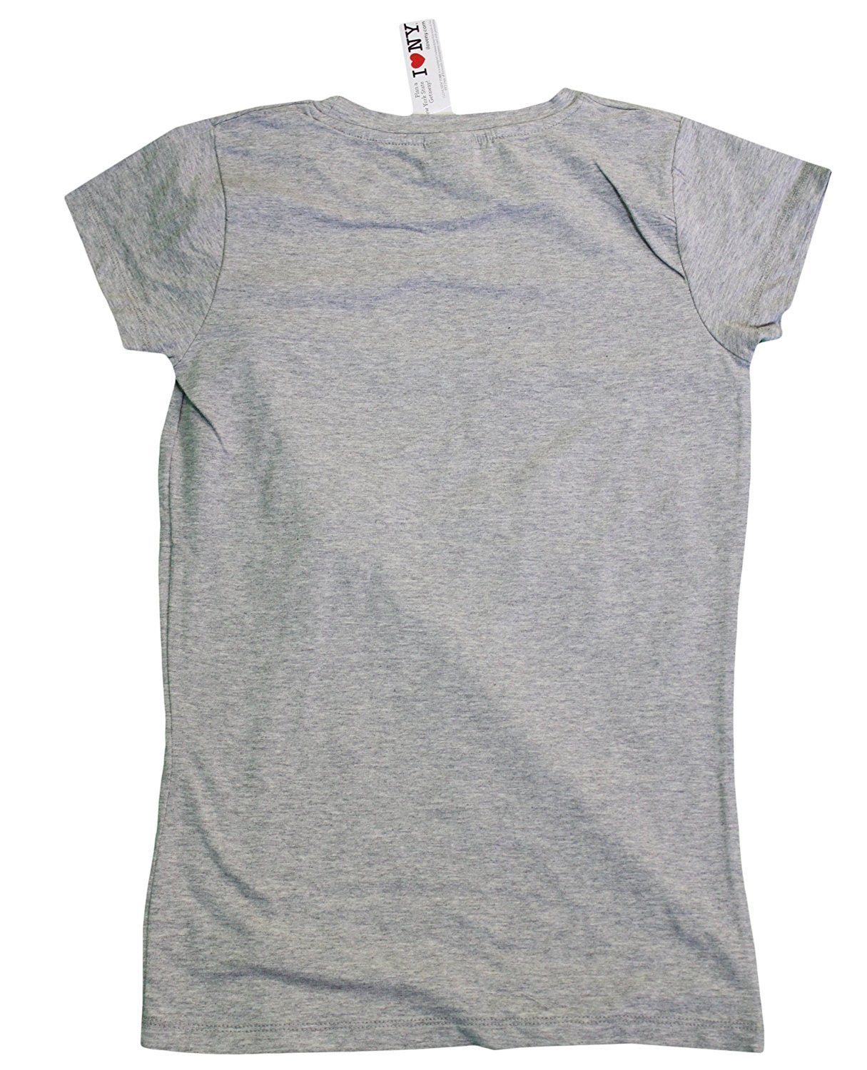 I Love NY New York Womens T-Shirt Spandex Tee Heart Gray
