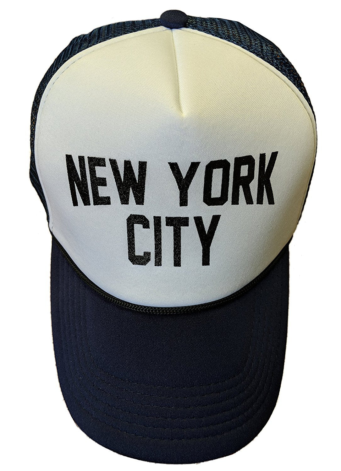 New York City Baseball Hat Screen-Printed Mesh Trucker Cap