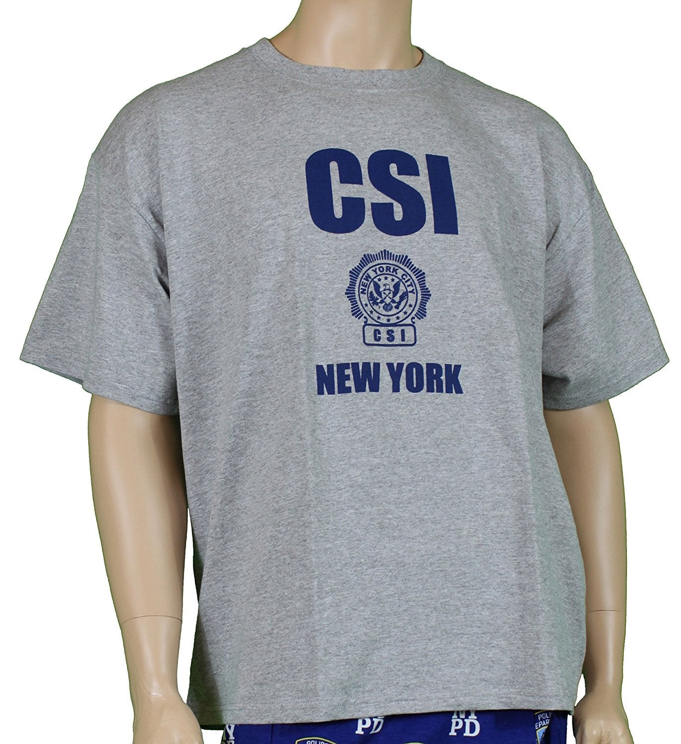 CSI New York Crime Scene Tee Investigation T-Shirt Gray