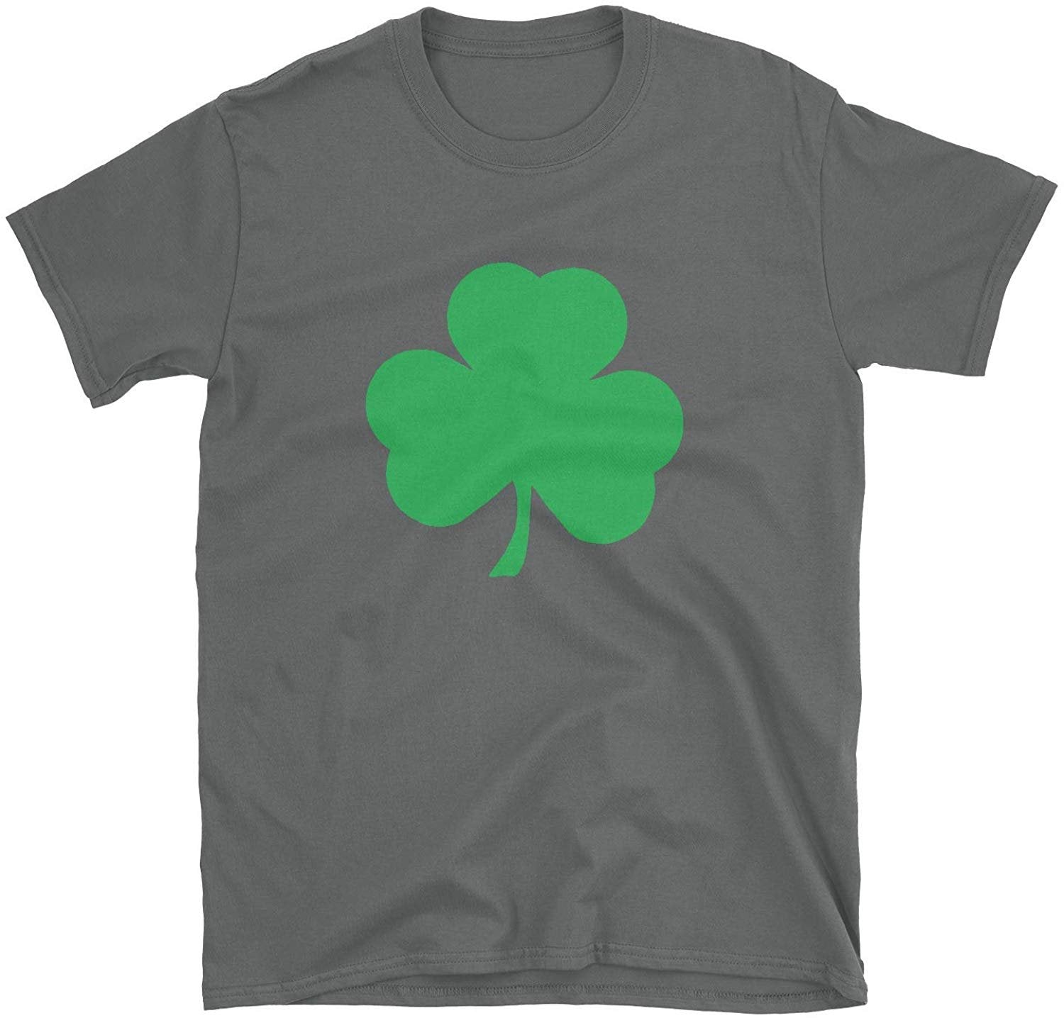 NYC FACTORY USA Screen Printed Shamrock Youth T-Shirt Distressed Tee Kids Irish Green