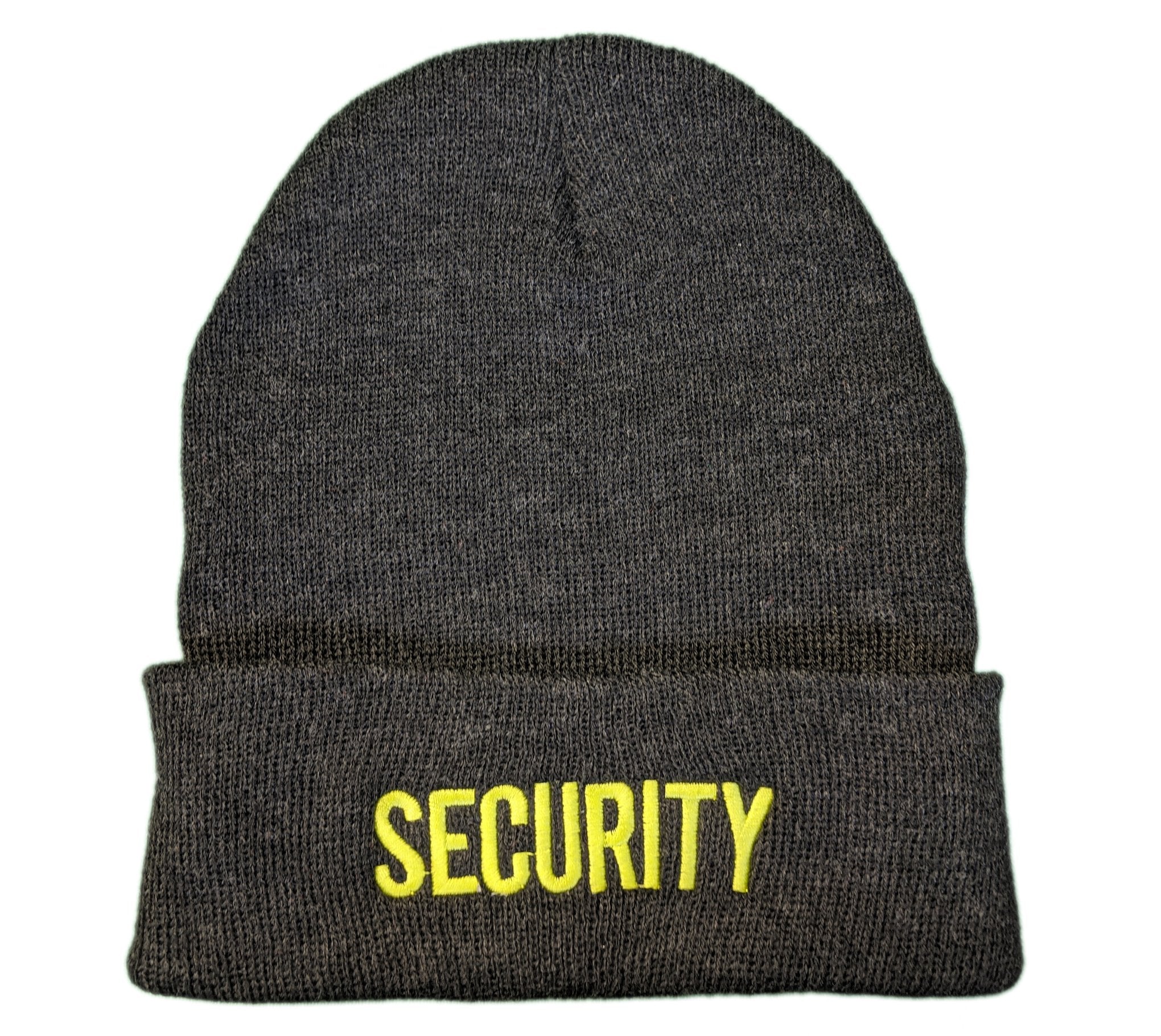 Men's Security Beanie (Charcoal / Neon)